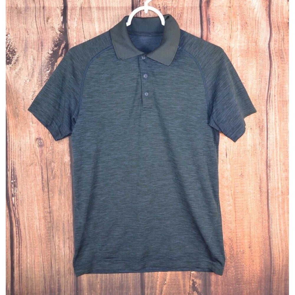 Lululemon Polo Shirt Mens Small S Navy Blue Lightweight Breathable Golf Casual